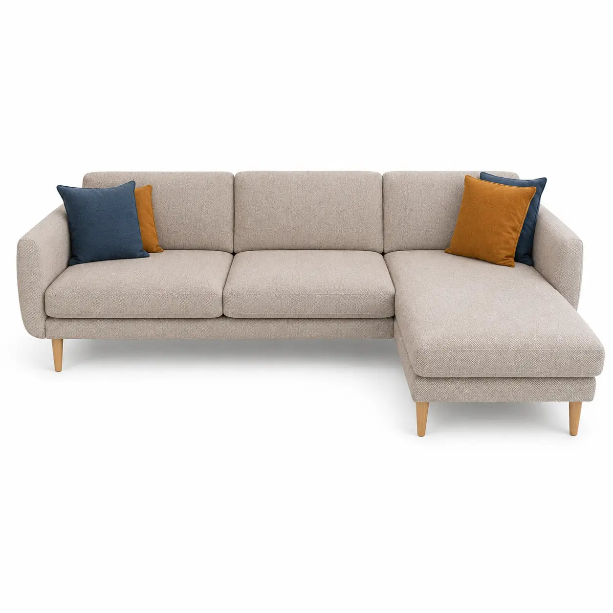 Home Center Rosetta 3-Seater Fabric Right Corner Sofa - used 7 months