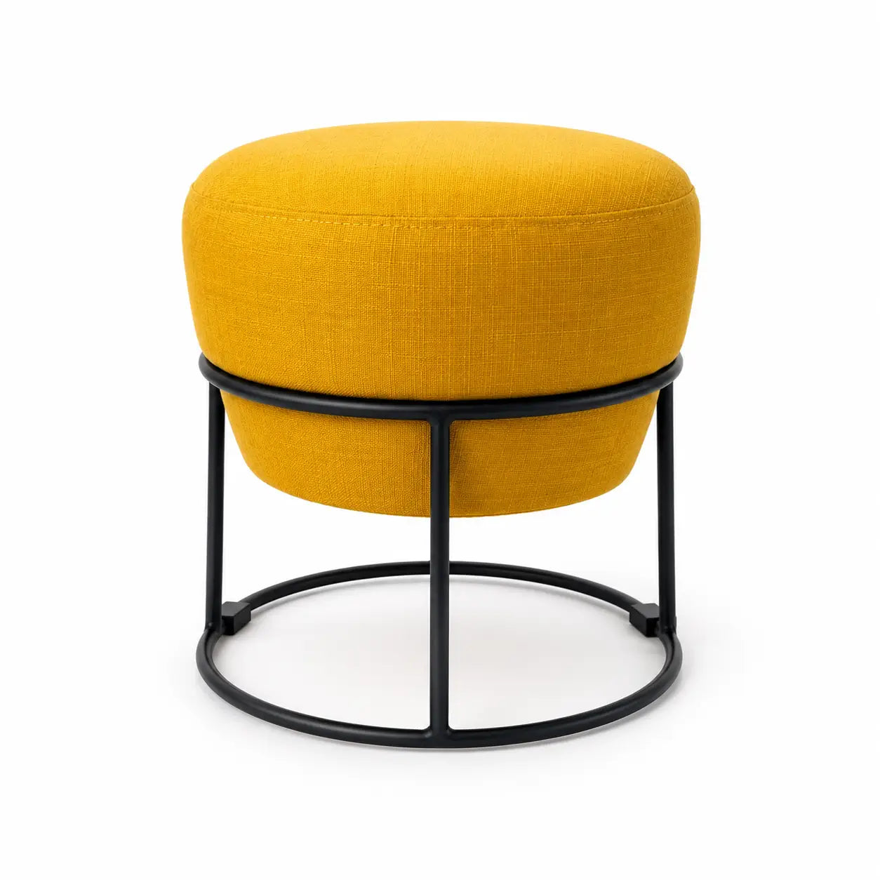 IKEA EMMISLÖV Pouffe | Skiftebo Yellow, 42 cm Diameter - used 1 months