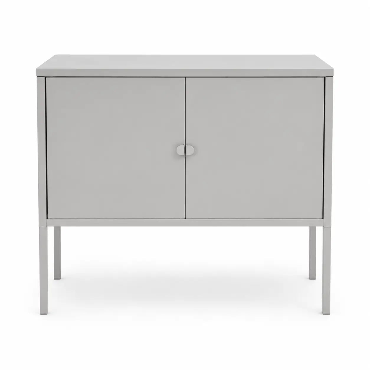 IKEA TUFJORD Upholstered King Bed Frame, 2 LIXHULT Cabinets, 180x200 cm without mattress - used 6 months