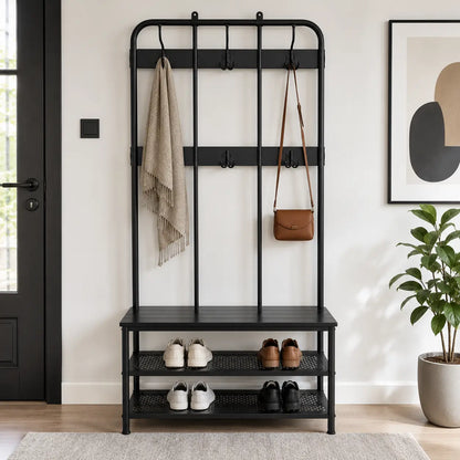 IKEA PINNIG Coat Rack with Shoe Storage Bench - used 2 months