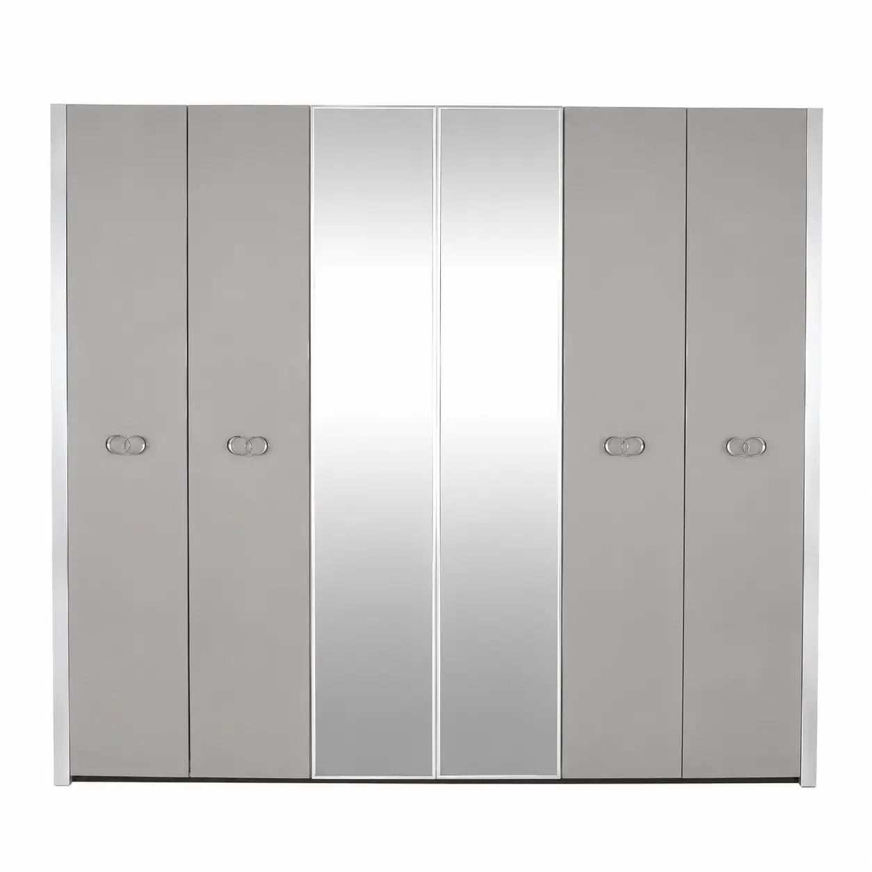 Danube Home 6-Door Wardrobe with Mirrors - used 8 months