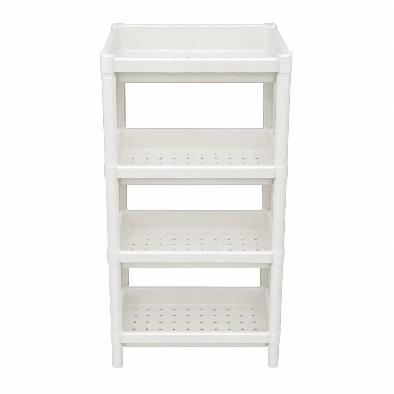 Mingzhe 4-Layer Bathroom Tower Shelf | White Plastic Storage Rack - used 3 months