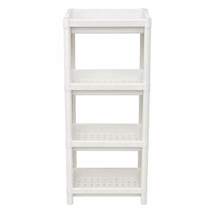 Mingzhe 4-Layer Bathroom Tower Shelf | White Plastic Storage Rack - used 3 months