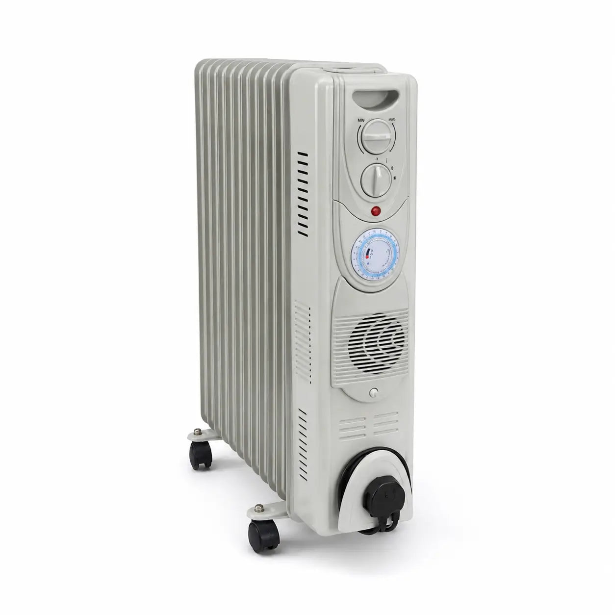 Crownline HT-244 11-Fin Oil-Filled Radiator Heater | 2500W, Turbo Fan, 24-Hour Timer - used 2 months