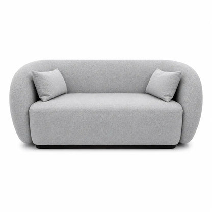 United Furniture Orrin Sofa Set 3+2 | Light Grey, Modern Curved Design - used 3 weeks