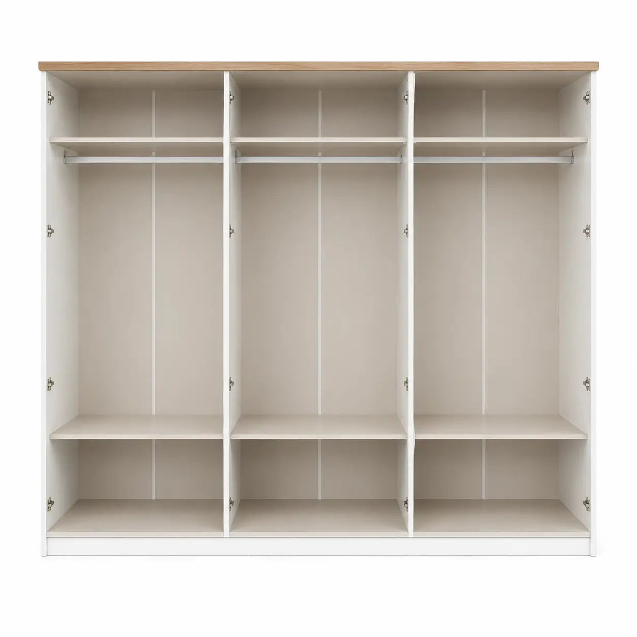 Home Box Victoria 6-Door Wardrobe with Mirrors | Modern, 261x63x209 cm - used 8 months