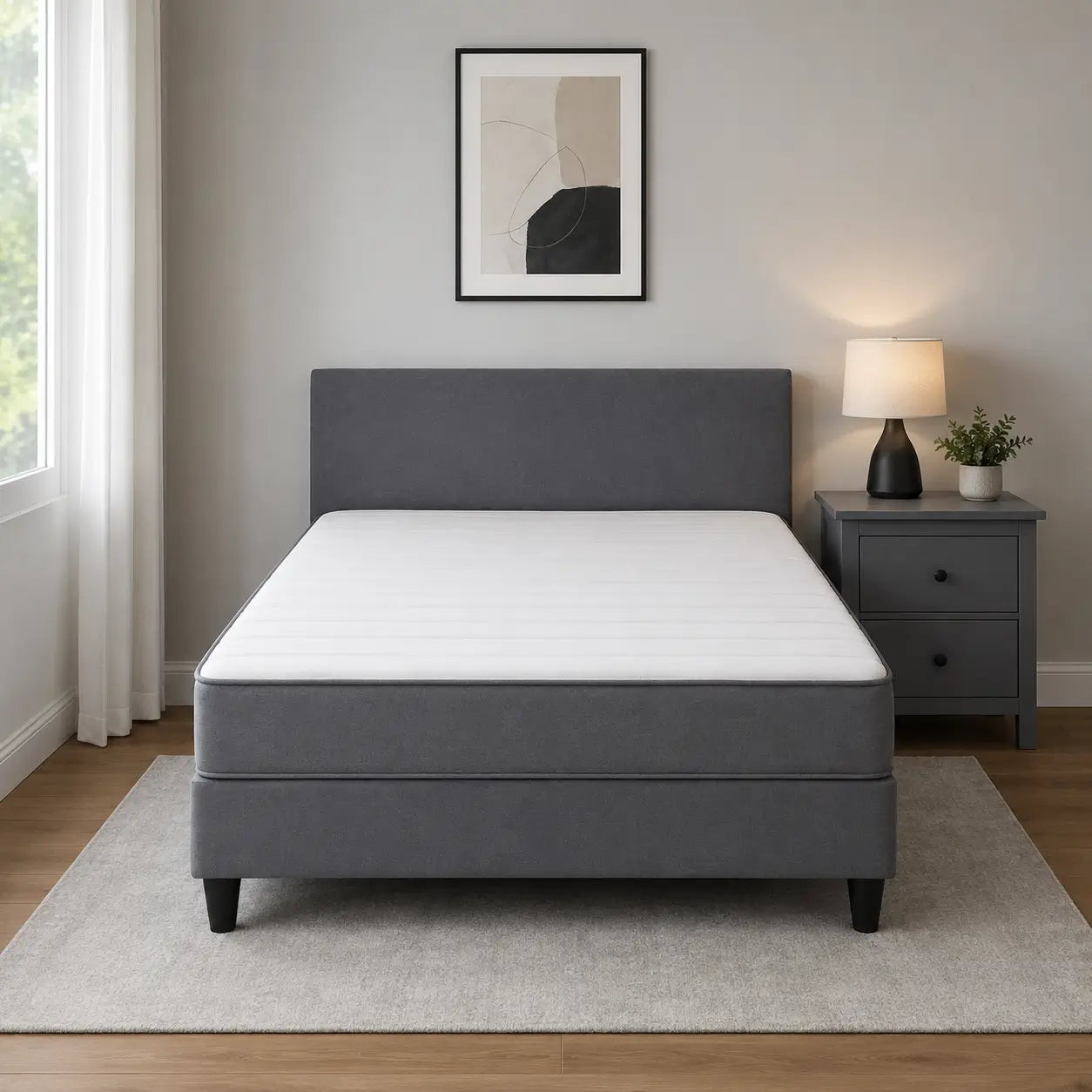 IKEA SÄBÖVIK Divan Bed Set | Firm/Vissle Grey, 160x200 cm - used 6 months