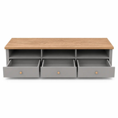 Home Box Vinci Low TV Unit | Two-Tone, Fits up to 70" TVs - used 5 months