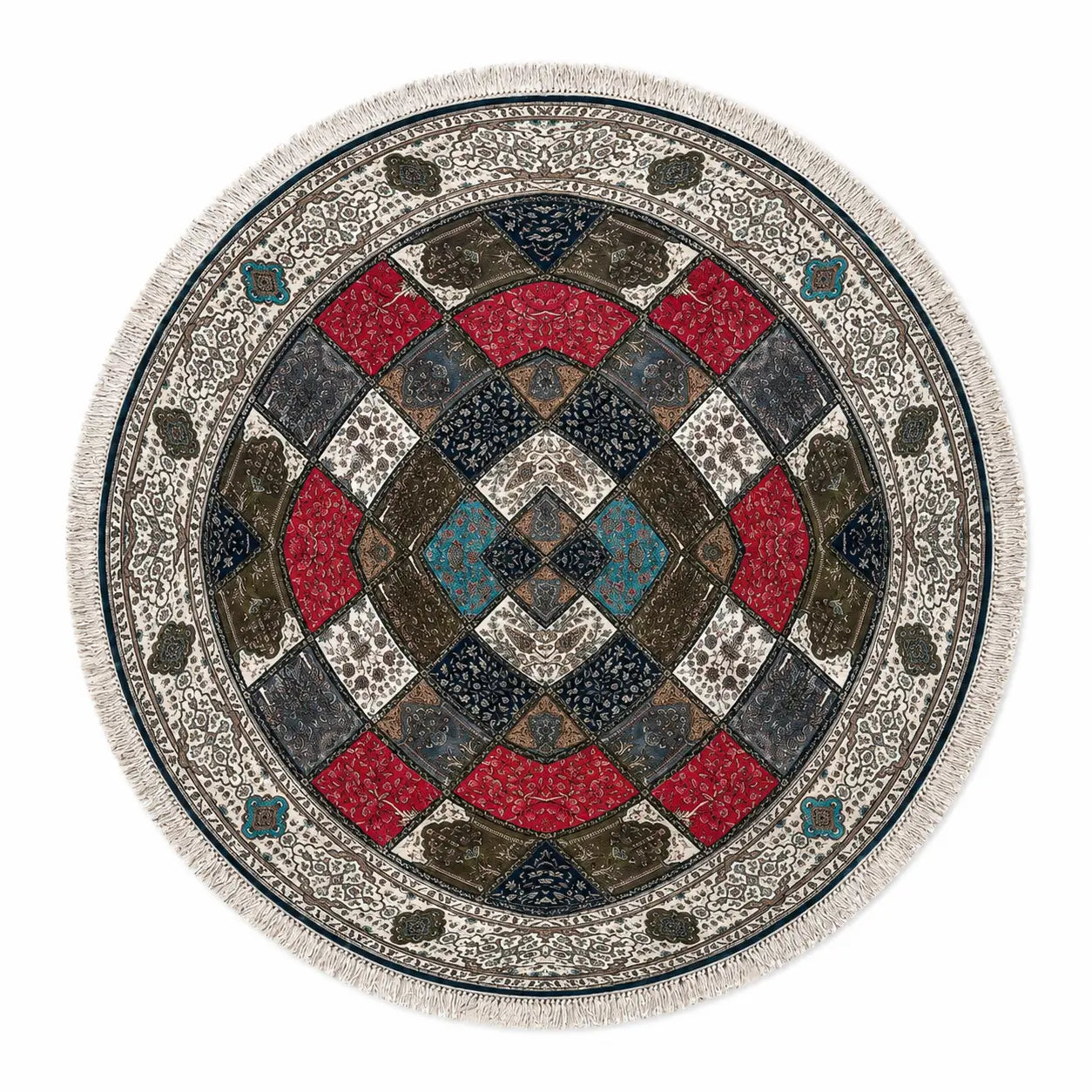 Selvi Decorative Round Rug - used 3 months