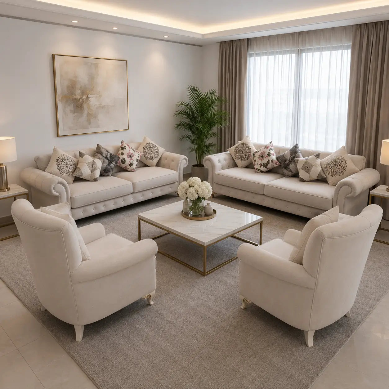 Danube Home 8-Seater Sofa Set - used 10 months