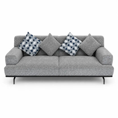 Home Center Steve Fabric Sofa Set | 3-Seater + 2-Seater + 2 Armchairs Textured Upholstery - used 1 Year