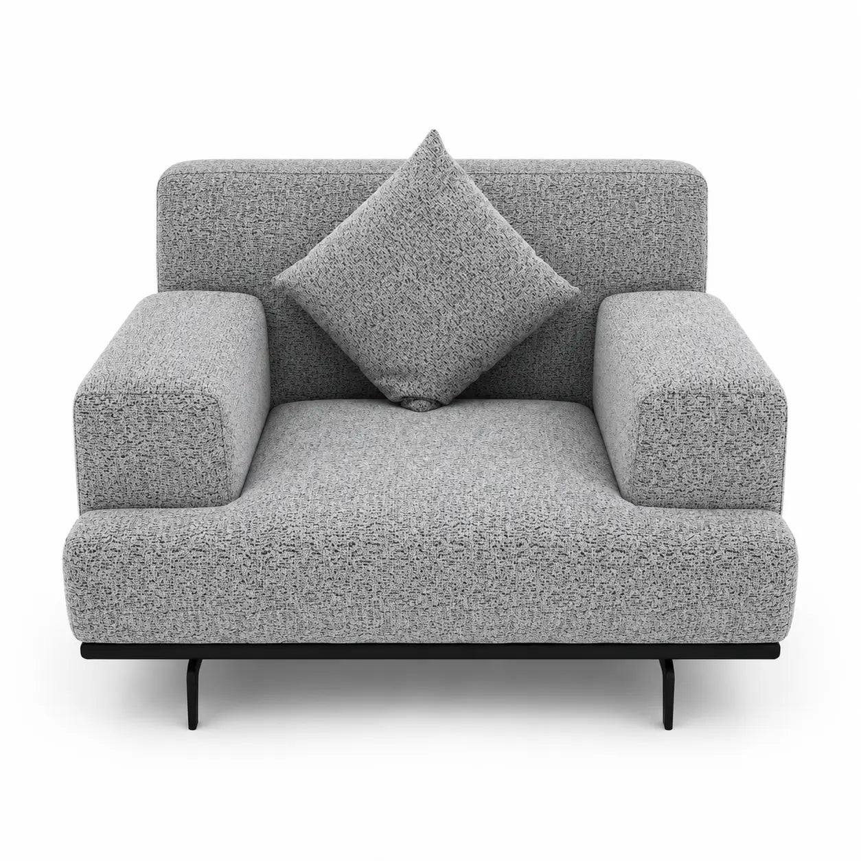 Home Center Steve Fabric Sofa Set | 3-Seater + 2-Seater + 2 Armchairs Textured Upholstery - used 1 Year