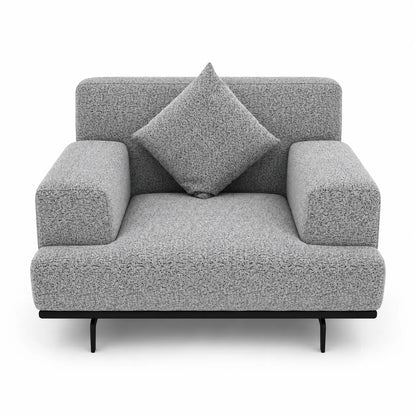 Home Center Steve Fabric Sofa Set | 3-Seater + 2-Seater + 2 Armchairs Textured Upholstery - used 1 Year