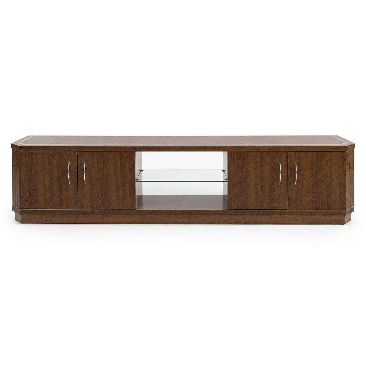 Traditional Burl Wood TV Stand/Media Console - used 8 months