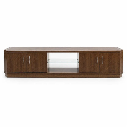 Traditional Burl Wood TV Stand/Media Console - used 8 months
