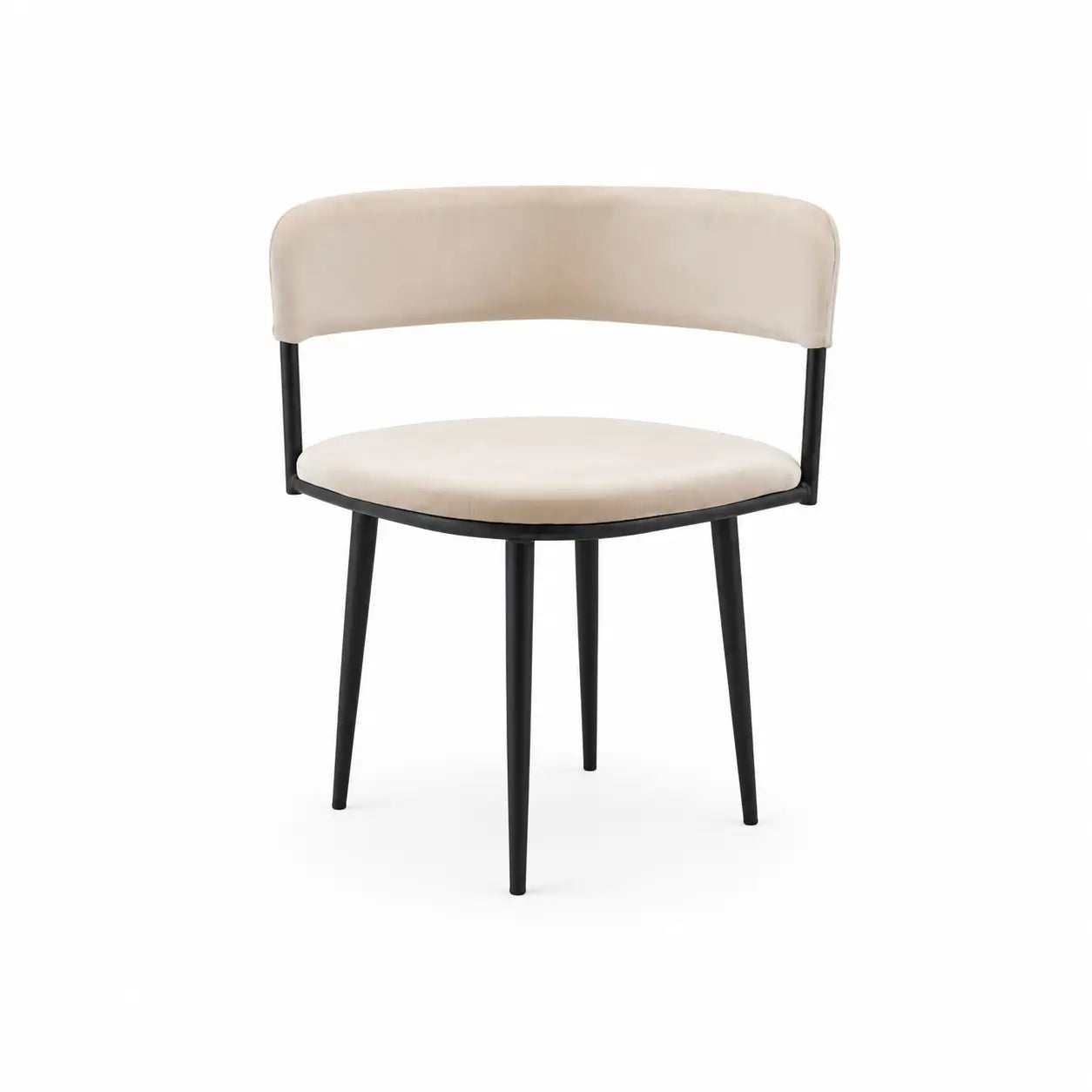 Minimalist Black Rectangular Dining Set | 4 Mid-Century Upholstered Chairs, 110x67x75 cm - used 5 months