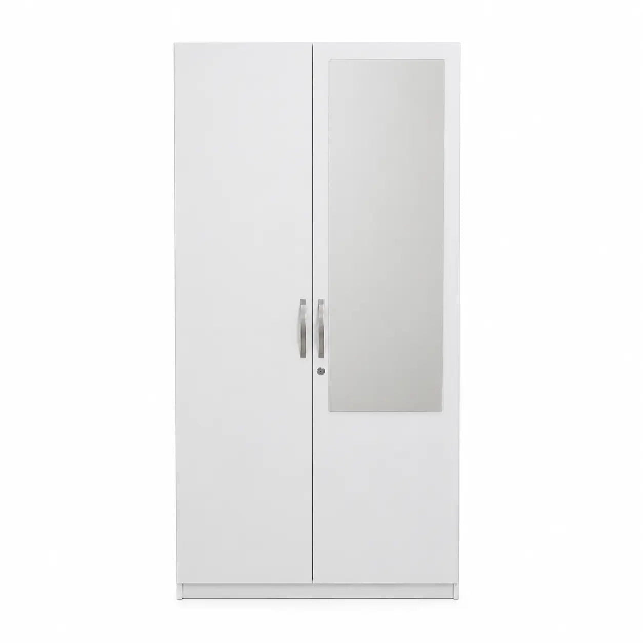 Home Box Kulltorp 2-Door Wardrobe with Mirror | White - used 3 months
