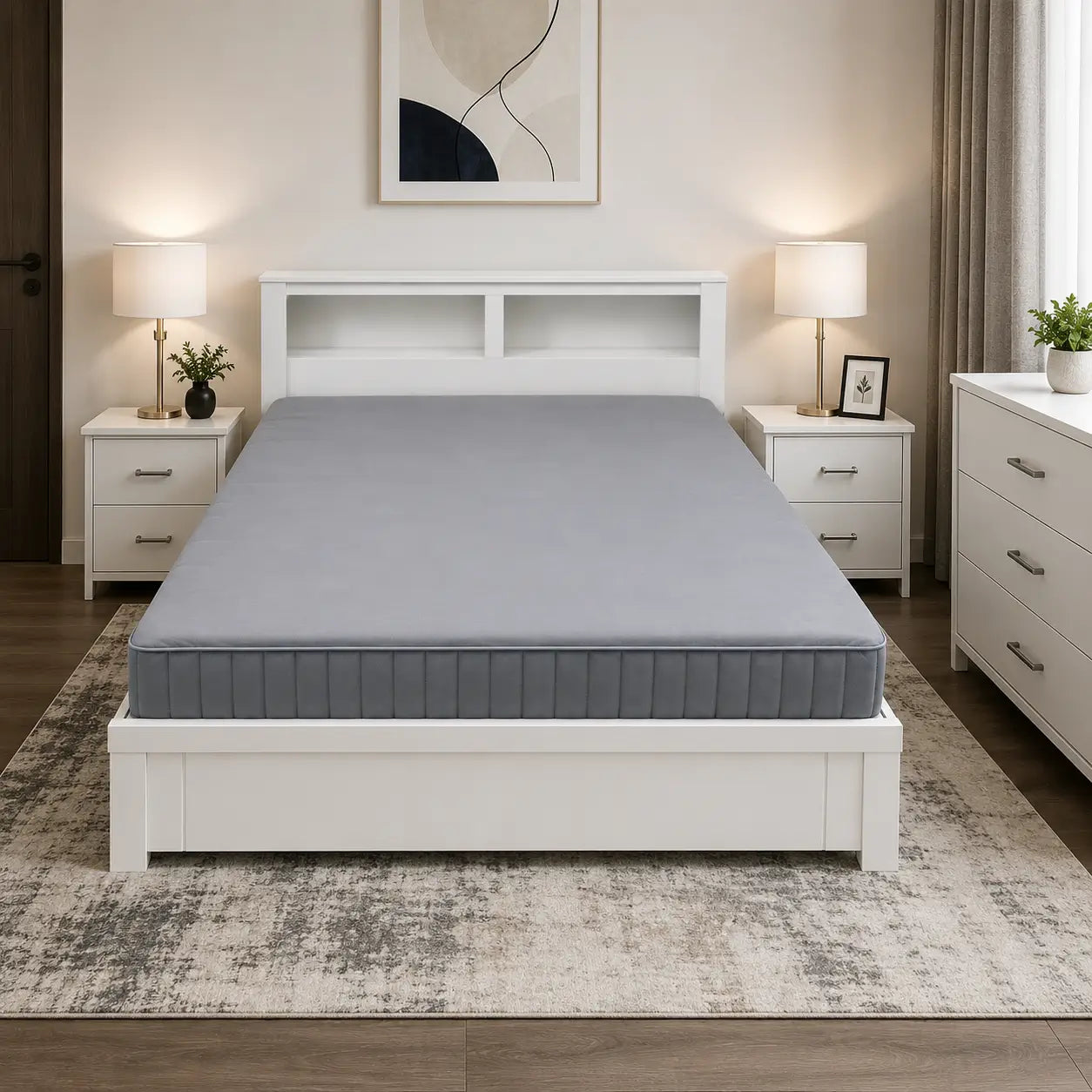 Home Box Philip 4-Piece King Bed Set, 180x200 cm - used 8 months