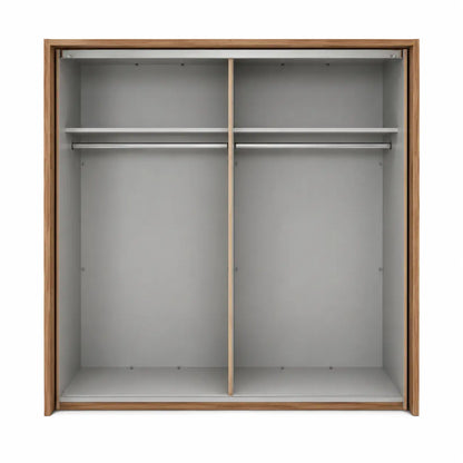 Forte Sliding Door Wardrobe | Rustic Stave Oak & Black Matte - used 7 months
