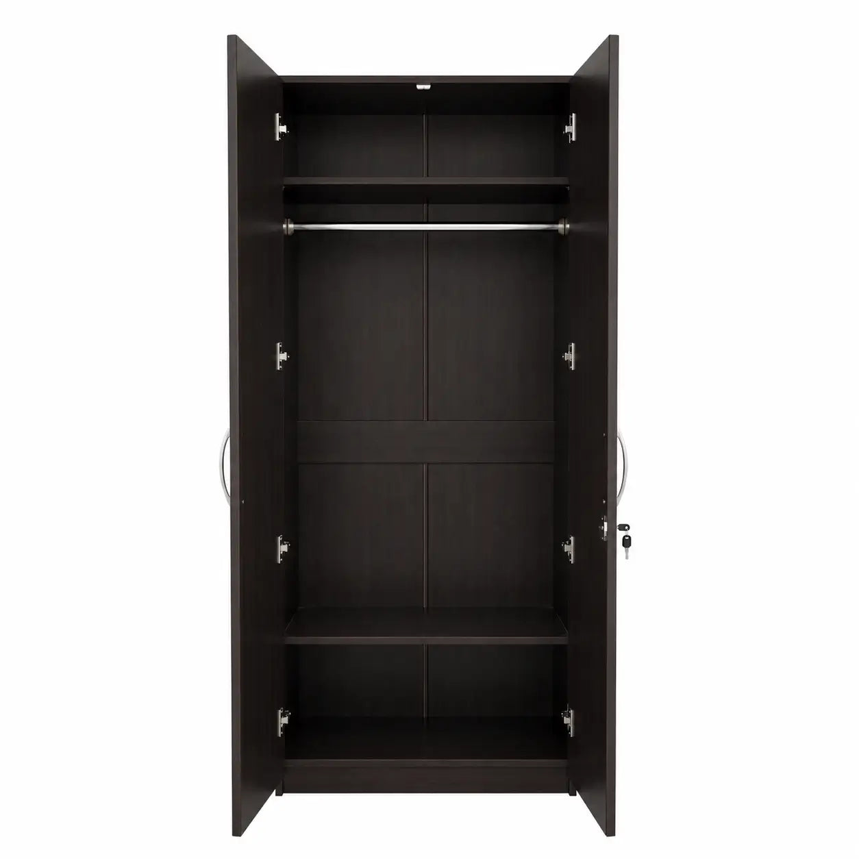 AFT Simplicity 2-Door Wooden Wardrobe | Black - used 7 months