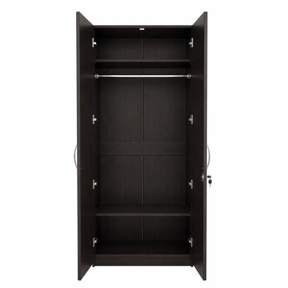 AFT Simplicity 2-Door Wooden Wardrobe | Black - used 7 months