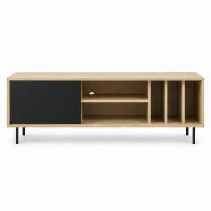 JYSK FARSUND TV Bench | Oak/Black, Scandinavian - used 5 months