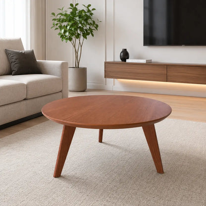 Manhattan Comfort Moore Mid-Century Modern Round Coffee Table - used 3 months