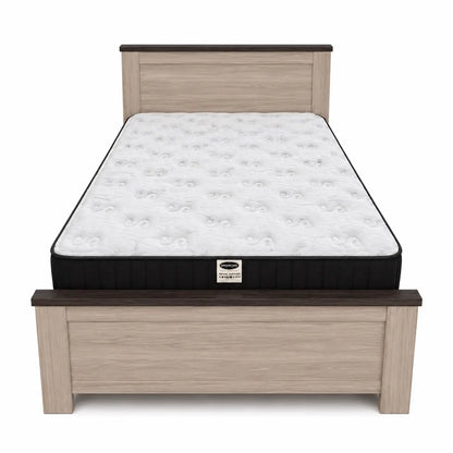 Modern-Rustic Single Bed Set with Mattress | 120x200 cm - used 7 months
