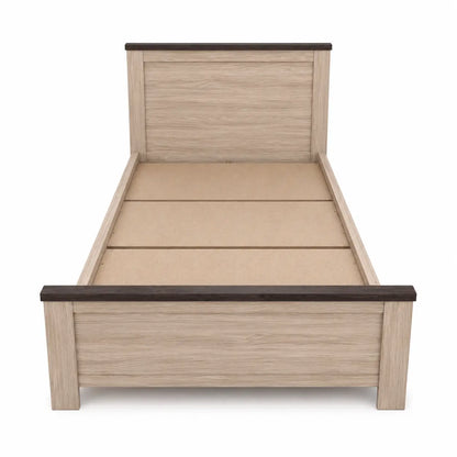 Modern-Rustic Single Bed Set with Mattress | 120x200 cm - used 7 months