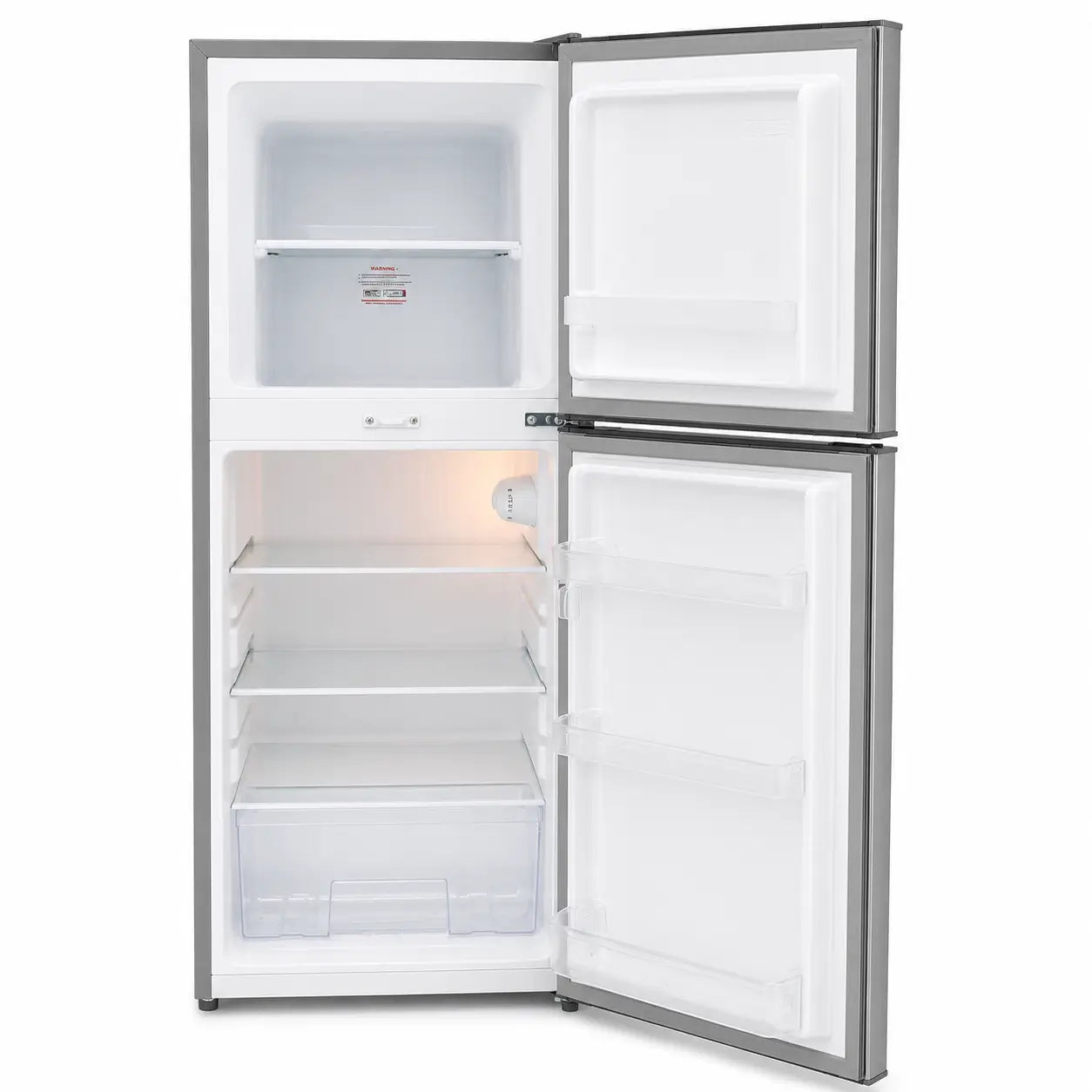Geepas GRF2209SXE Double-Door Refrigerator | 200L, Silver - used 6 months