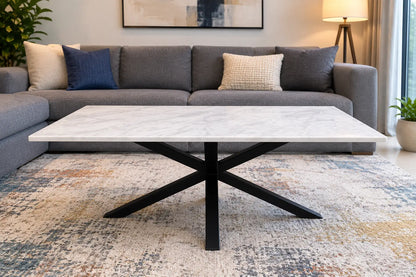 Home Center Heaven Marble Top Coffee Table - used 5 months
