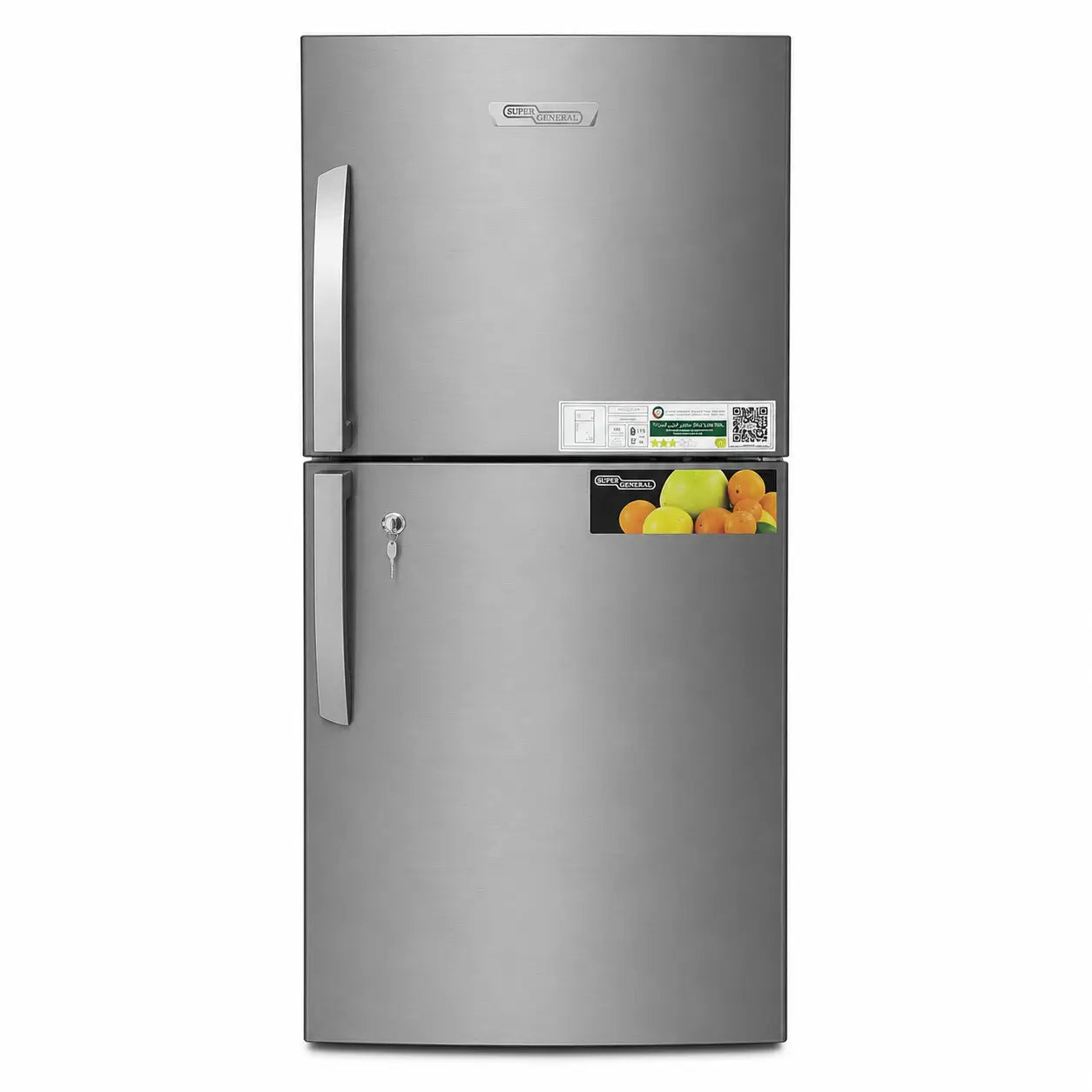 Super General SGR 360I Top Mount Refrigerator | 360L Gross, No-Frost, Silver - used 7 months