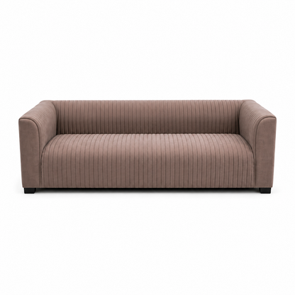 Modern Channel Tufted Sofa Set | Taupe Fabric, 3+2+1+1 - used 5 months