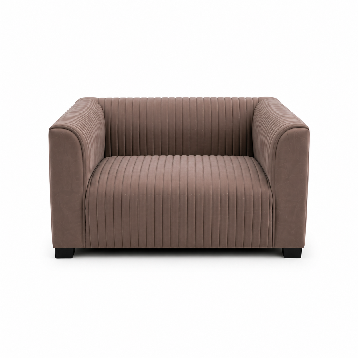 Modern Channel Tufted Sofa Set | Taupe Fabric, 3+2+1+1 - used 5 months