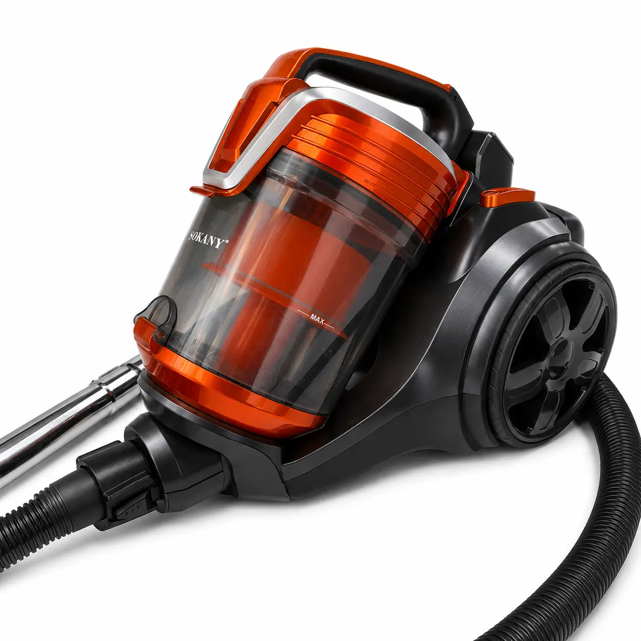 Sokany SK-13004 Bagless Cylinder Vacuum Cleaner | 3600W, Orange & Black - used 3 months