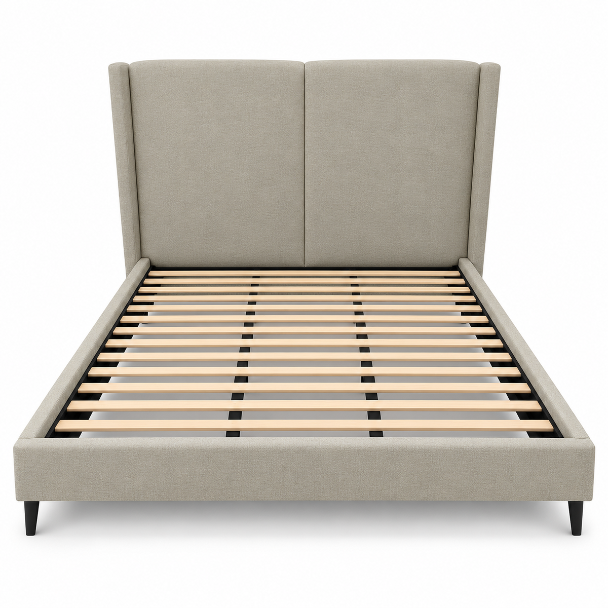 Home Centre Anders King Bed with Mattress – Beige & Black – 180 × 200 cm