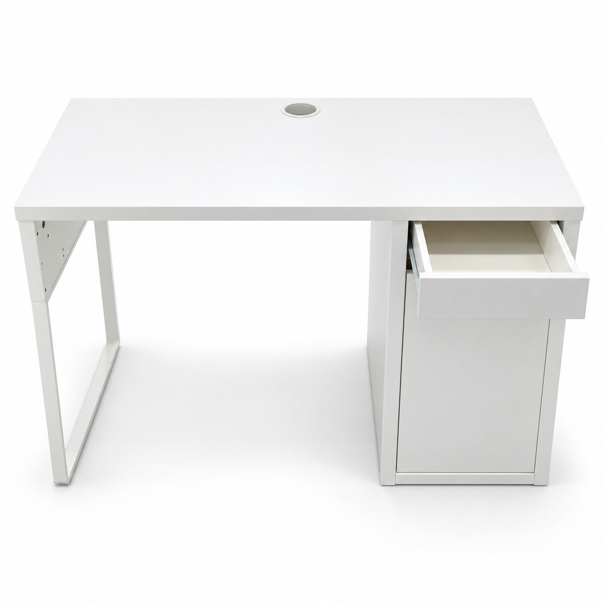 IKEA MICKE Desk with Drawer & Storage – White – 105 × 50 cm