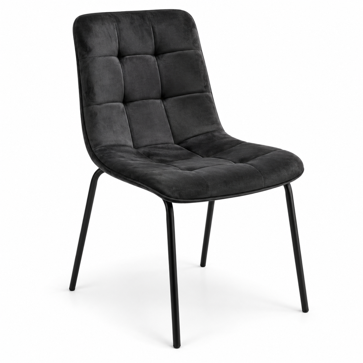 Home Centre Aimee 6-Seater Dining Table with 4 Upholstered Chairs – Oak & Charcoal Black