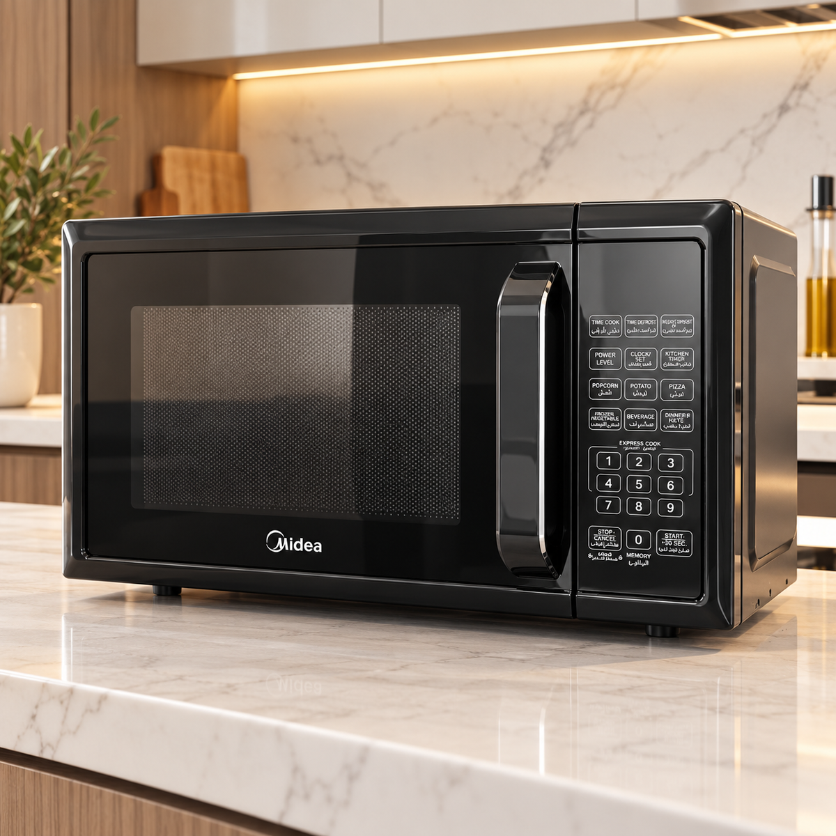 Midea EM925A2GU-BK 25L Digital Microwave Oven – Black – 900W