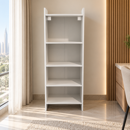 IKEA BAGGEBO 4-Shelf Bookcase – White – 50 × 25 × 160 cm