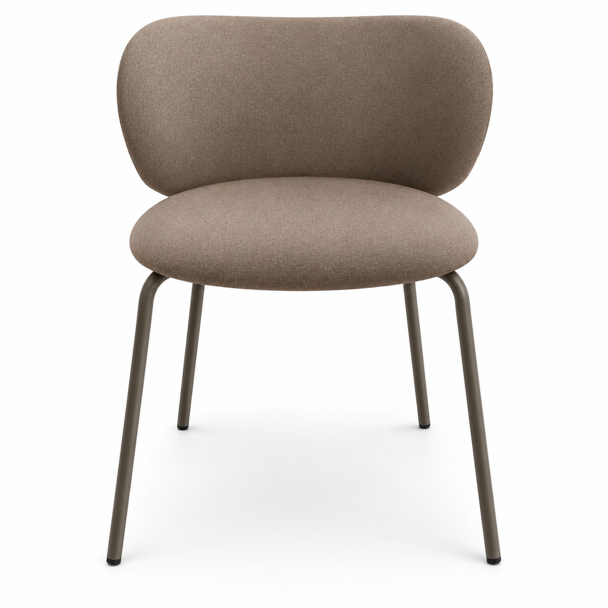 IKEA DOCKSTA 3-Piece Dining Set with 2 KRYLBO Upholstered Chairs – White & Dark Beige – 103 cm