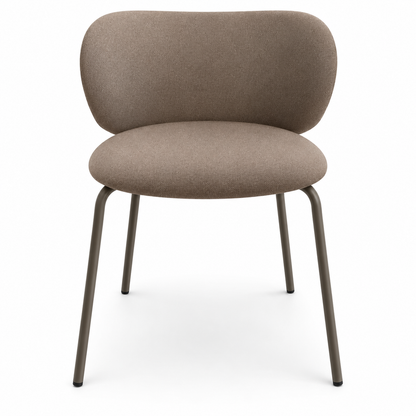 IKEA DOCKSTA 3-Piece Dining Set with 2 KRYLBO Upholstered Chairs – White & Dark Beige – 103 cm