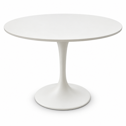 IKEA DOCKSTA 3-Piece Dining Set with 2 KRYLBO Upholstered Chairs – White & Dark Beige – 103 cm