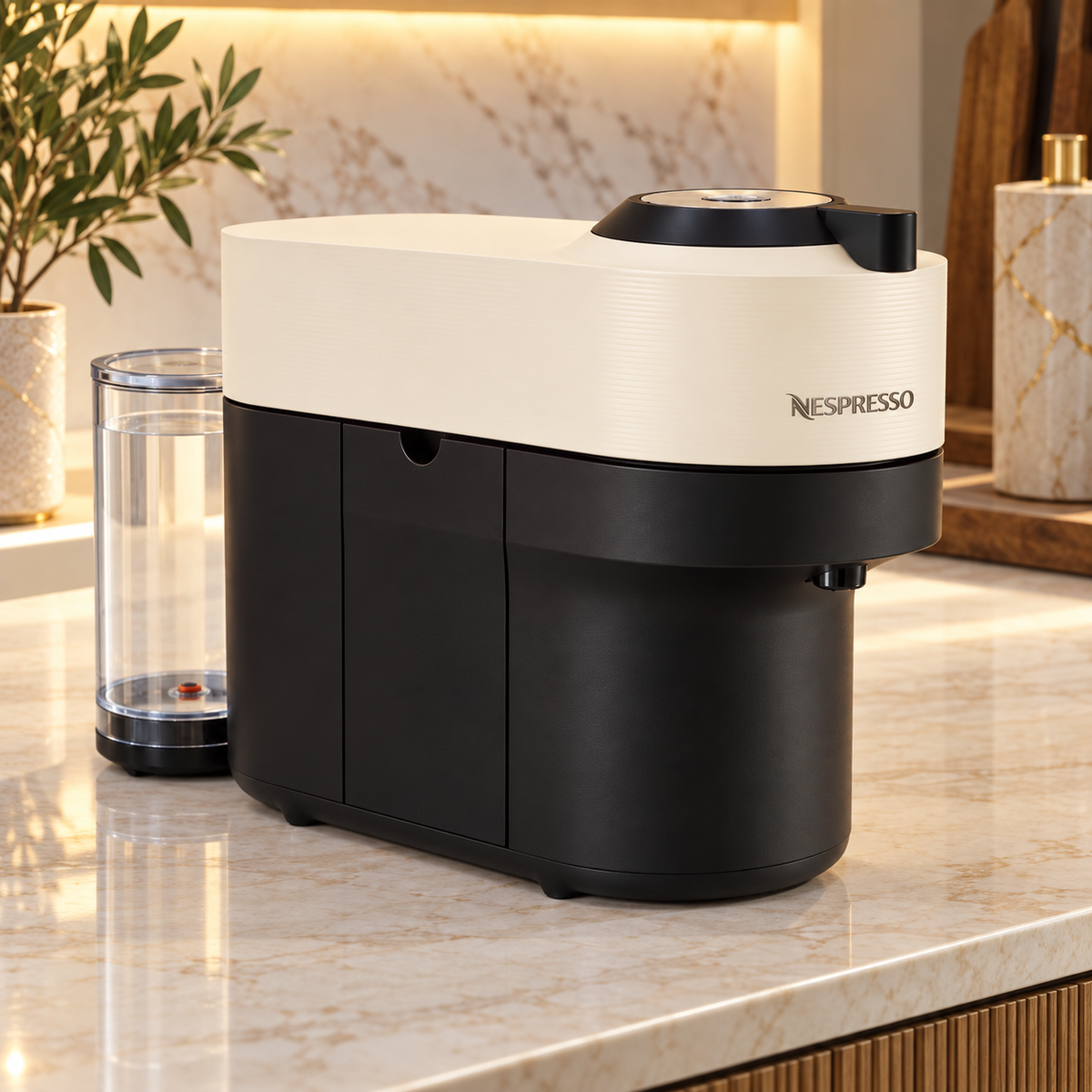 Nespresso Vertuo Pop Coffee Machine – Coconut White – 0.6L