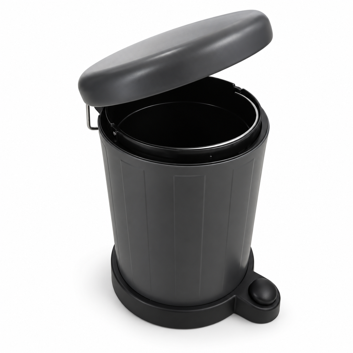 IKEA TOFTAN 4L Soft-Close Pedal Waste Bin – Grey – 19 × 27 cm