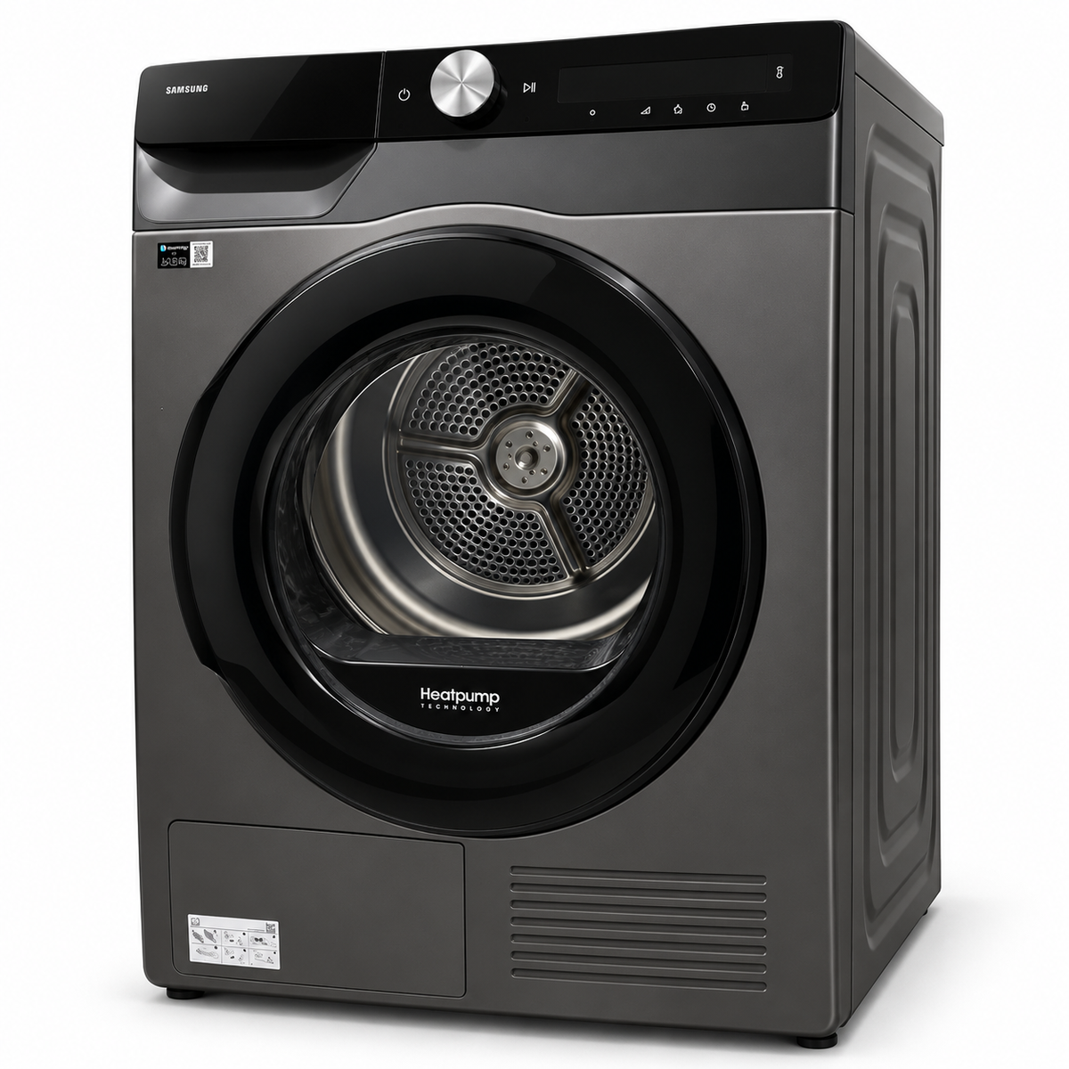 Samsung DV80T5220AX 8kg Heat Pump Tumble Dryer with AI Control & SmartThings – Inox