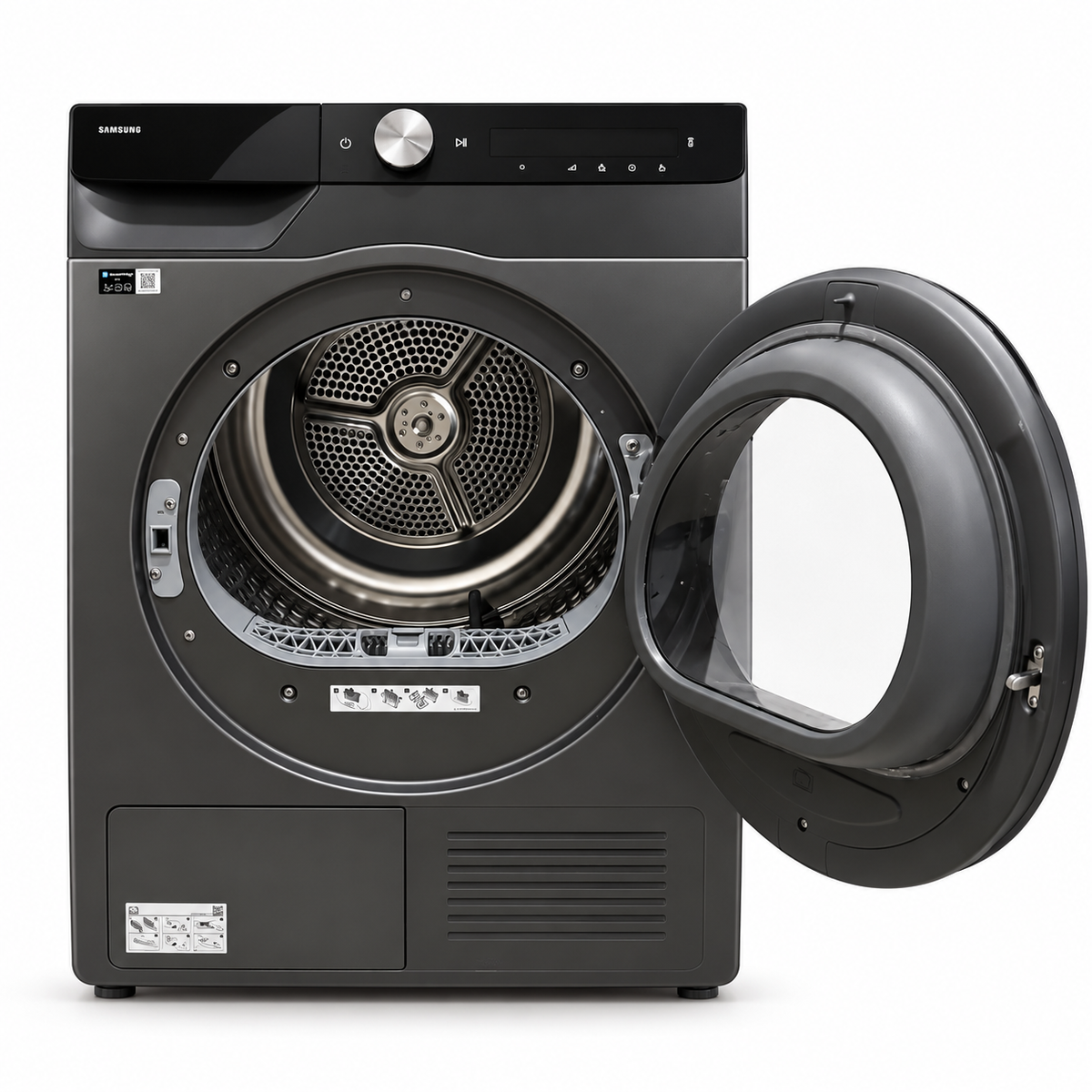Samsung DV80T5220AX 8kg Heat Pump Tumble Dryer with AI Control & SmartThings – Inox