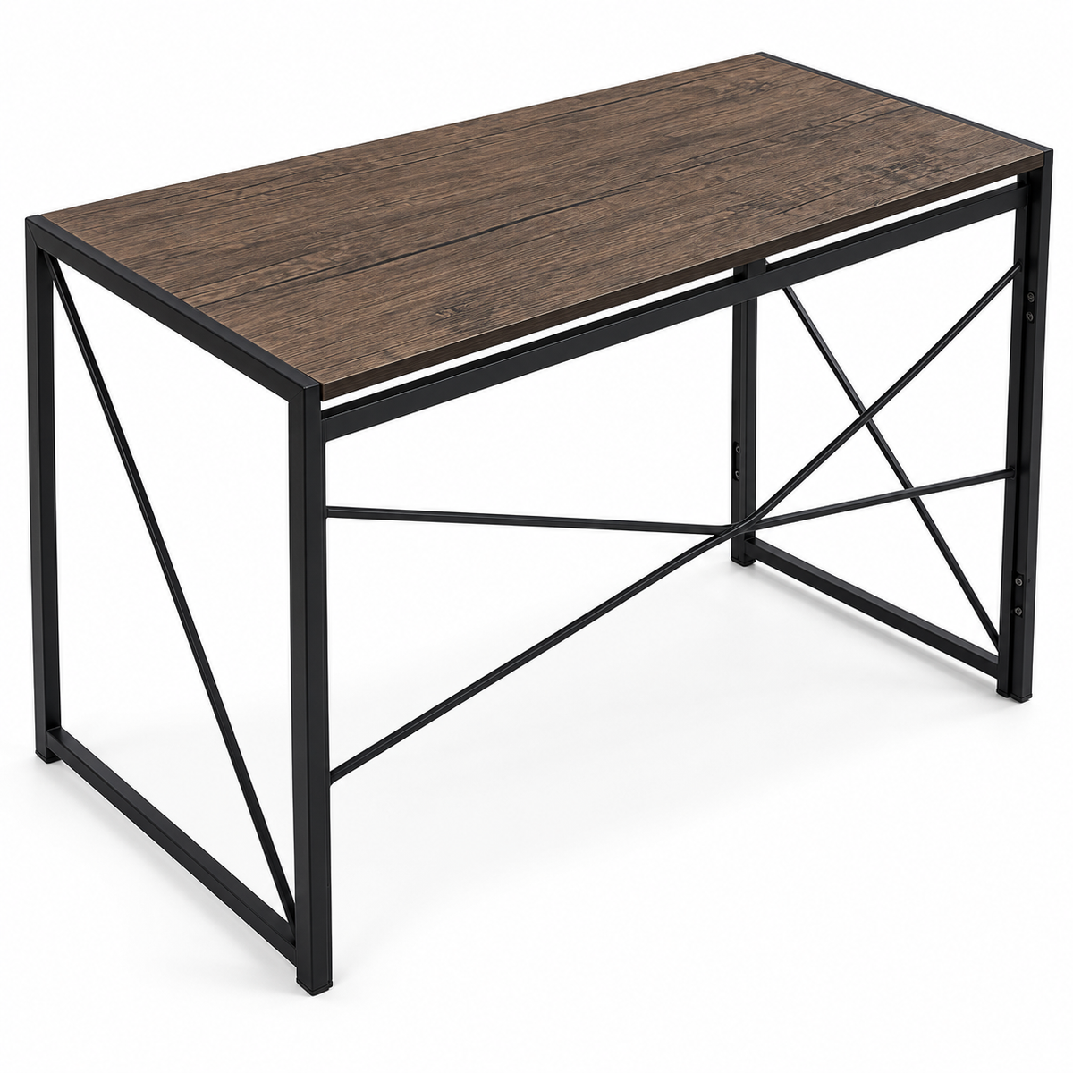 Home Box Movo Jenna Foldable Study Desk – 100 × 50 × 72 cm – Dark Brown & Black