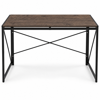 Home Box Movo Jenna Foldable Study Desk – 100 × 50 × 72 cm – Dark Brown & Black