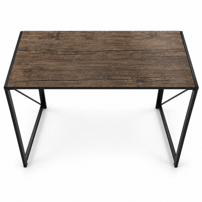 Home Box Movo Jenna Foldable Study Desk – 100 × 50 × 72 cm – Dark Brown & Black